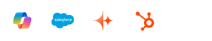 Microsoft Copilot, Salesforce Agentforce, HubSpot Breeze
