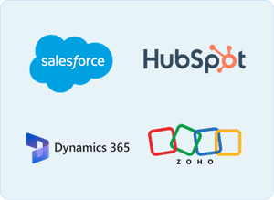 Salesforce HubSpot Microsoft Dynamics 365 and Zoho