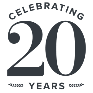 Celebrating 20 Years Badge
