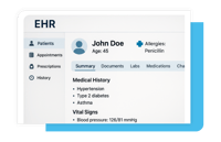 Example of a medical record for John Doe