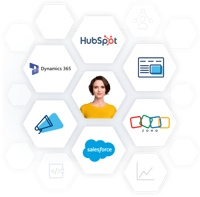 HubSpot, Salesforce, Dynamics 365, Zoho,