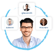 Admins, Specialsts, Trainers, and More