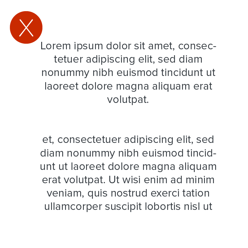 Centered Paragraph